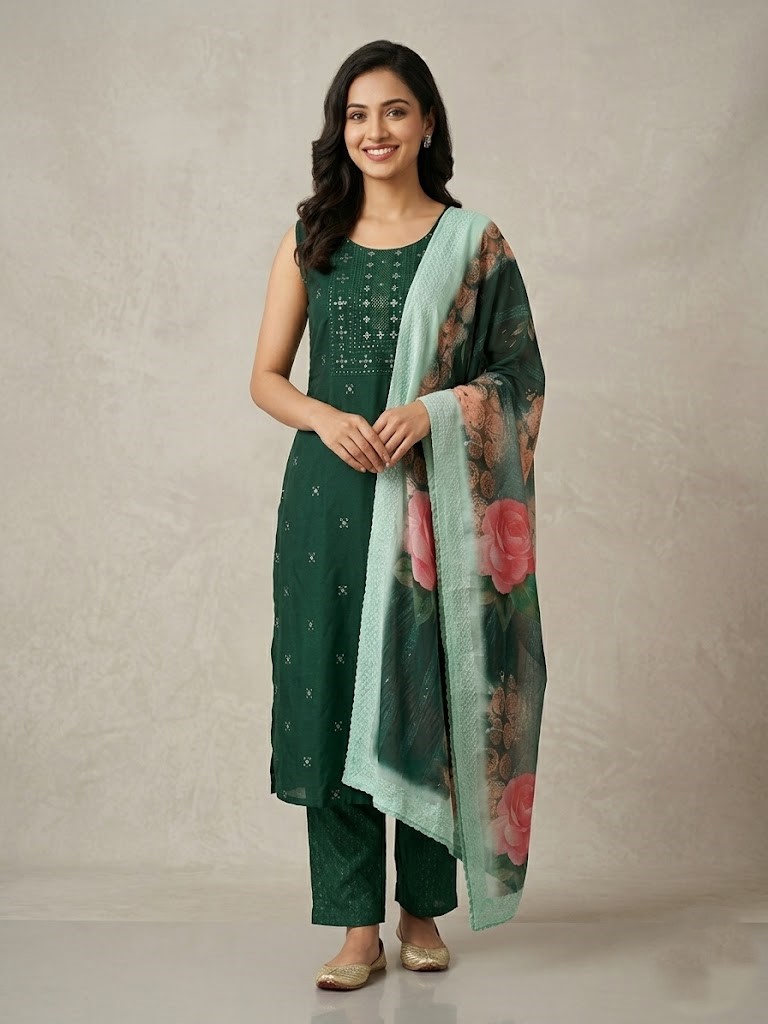 LADIES CHURIDHAR LP L/S